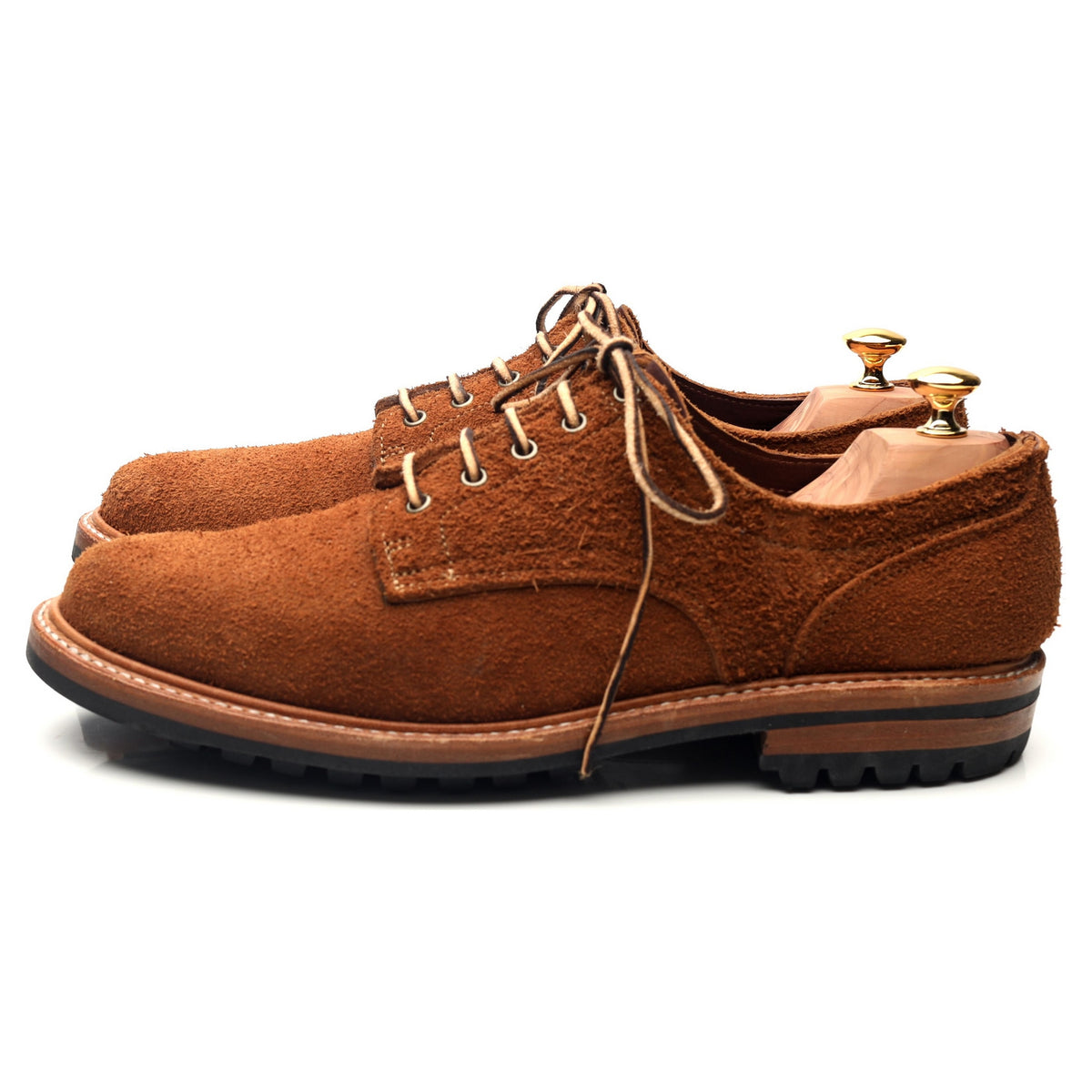 &#39;Cattail Grizzly Rough Out&#39; Brown Suede Derby UK 11