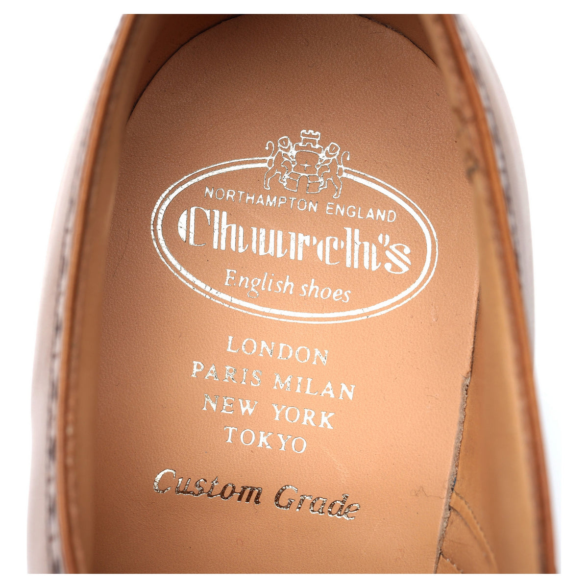 &#39;Rossmore 2&#39; Tan Brown Leather Oxford Semi Brogues UK 6 G