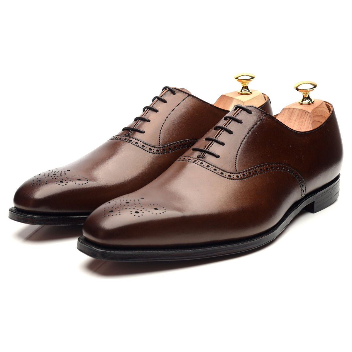 &#39;Edgware&#39; Dark Brown Leather Oxford UK 11 E