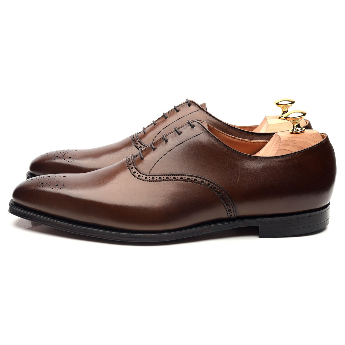 &#39;Edgware&#39; Dark Brown Leather Oxford UK 11 E