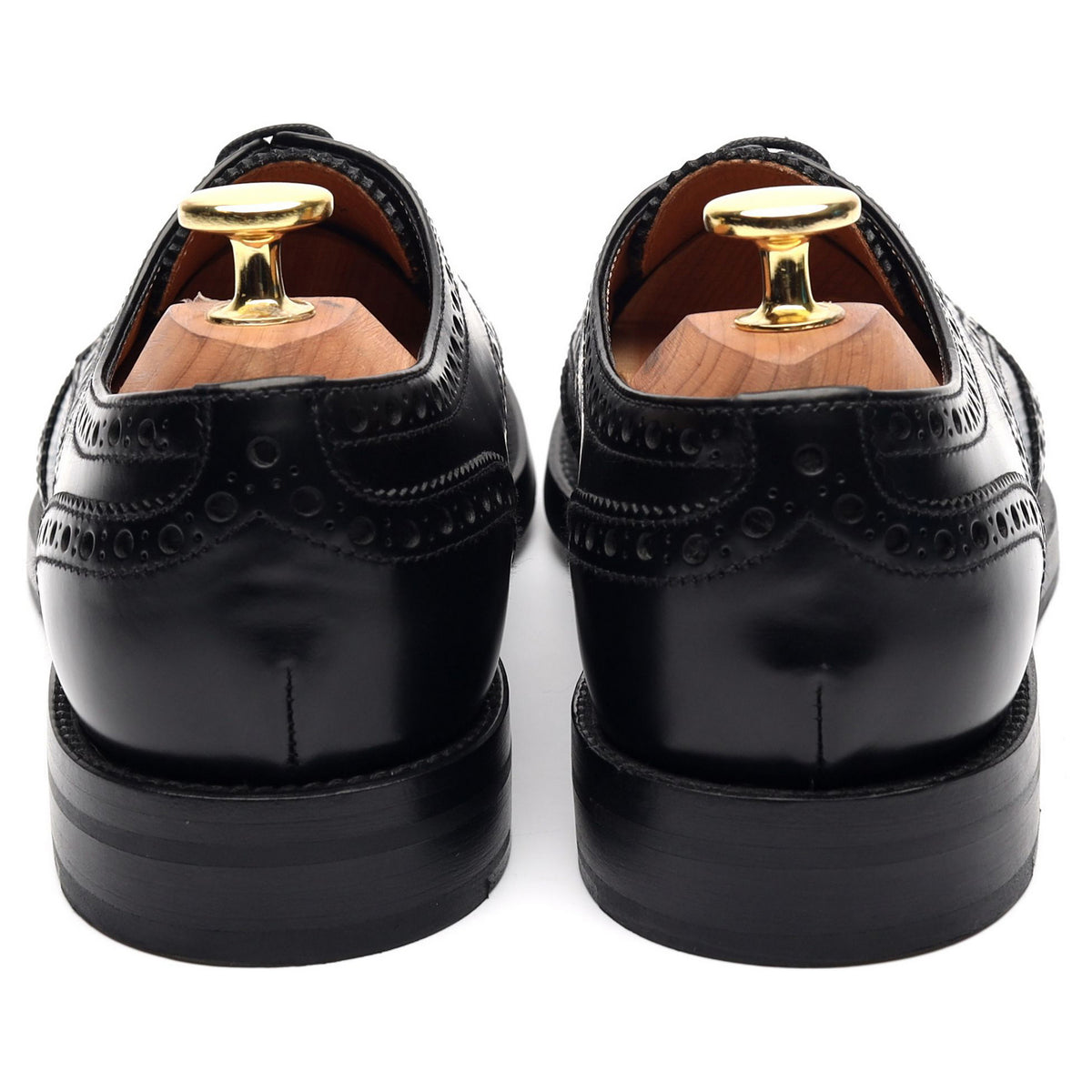 Women&#39;s &#39;Cala&#39; Black Leather Derby Brogues UK 3.5