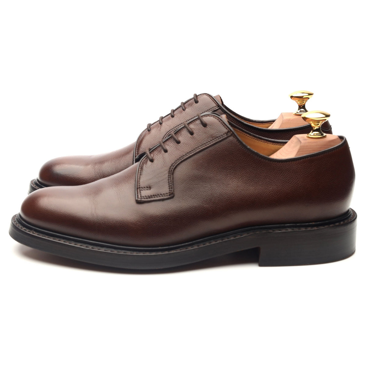 &#39;Ernest&#39; Dark Brown Leather Derby UK 6.5 F