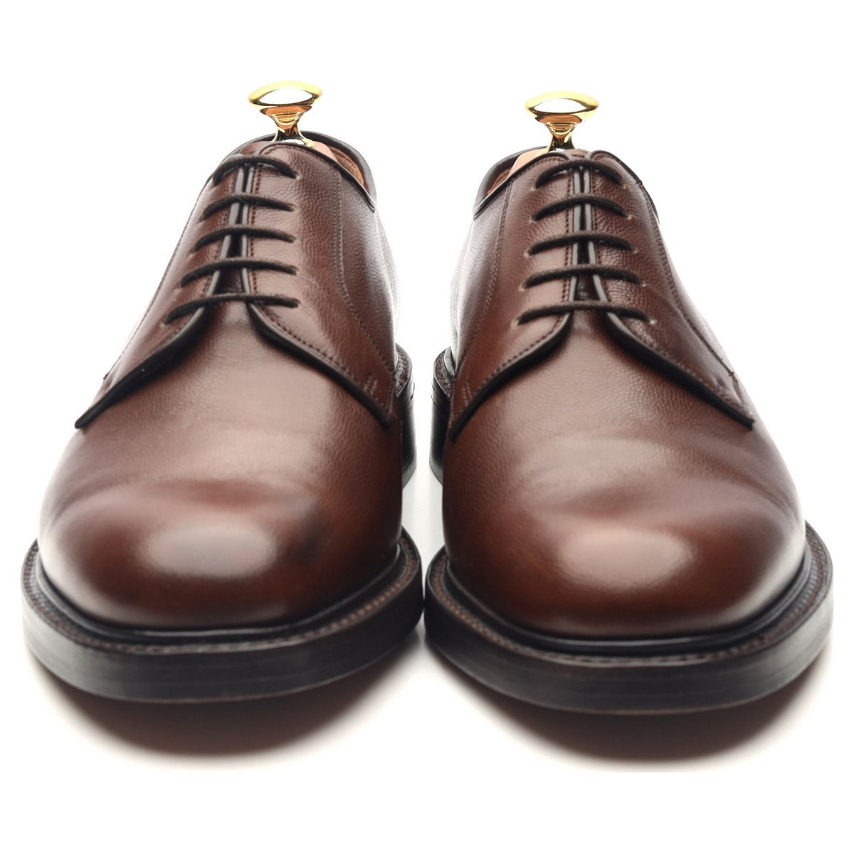&#39;Ernest&#39; Dark Brown Leather Derby UK 6.5 F