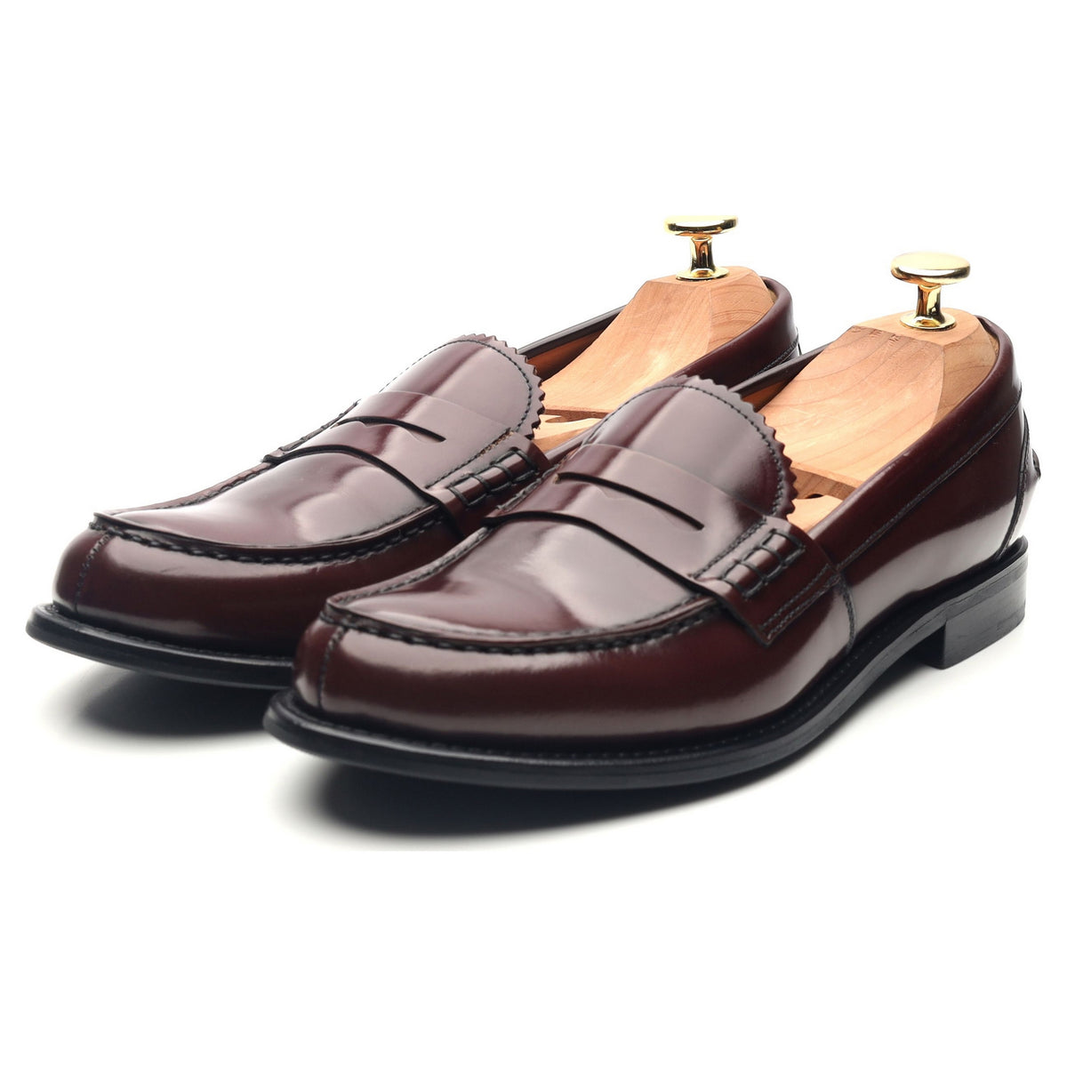 Women&#39;s &#39;Adelle&#39; Burgundy Leather Loafers UK 5.5
