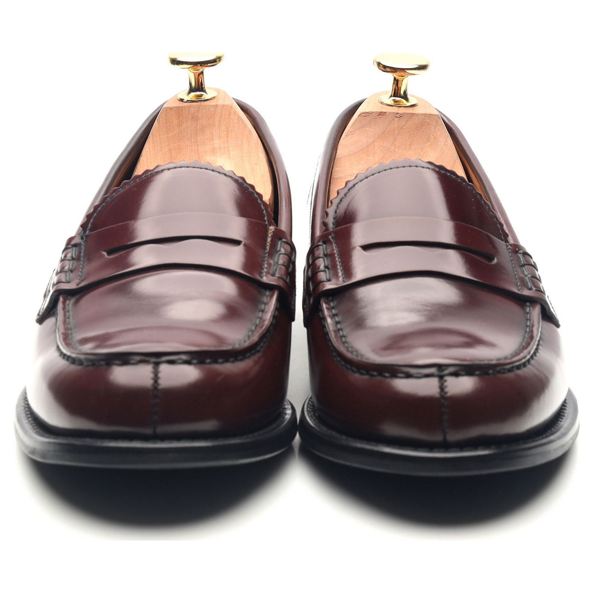 Women&#39;s &#39;Adelle&#39; Burgundy Leather Loafers UK 5.5