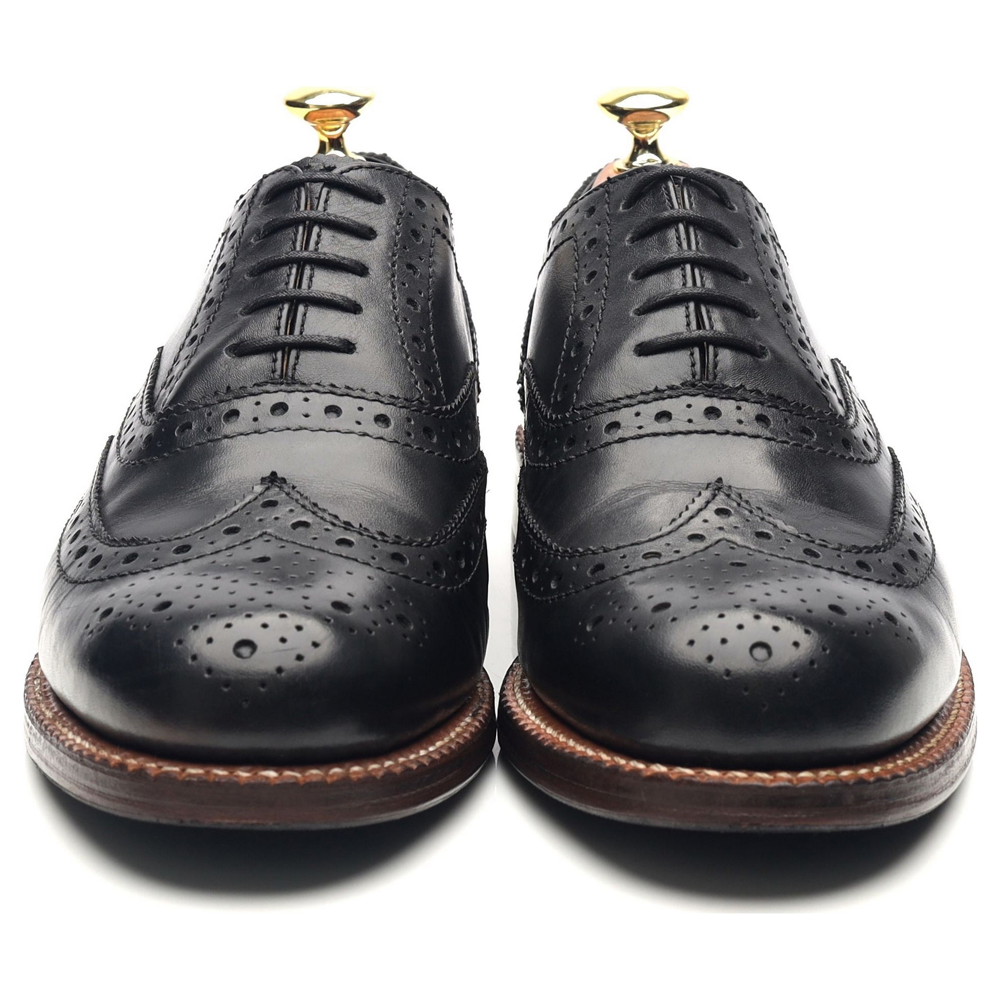 Stanley, Mens Brogues in Ginger Burnished Nubuck