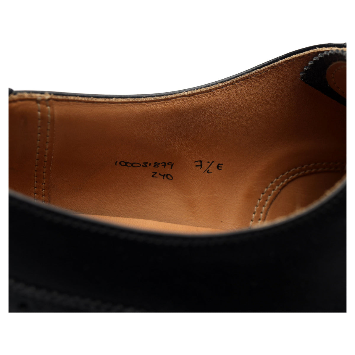Peal &amp; Co Black Leather Brogues UK 6.5 G US 7.5 E