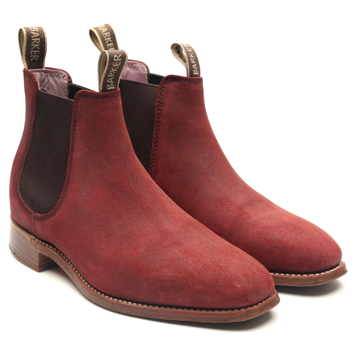 Women&#39;s &#39;Gina&#39; Burgundy Waxy Suede Chelsea Boots UK 4.5 D