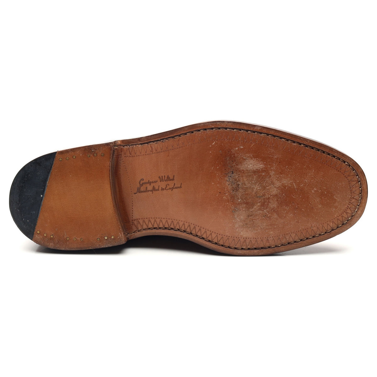 1880 &#39;Burford&#39; Tan Brown Leather Brogue Boots UK 6.5 F