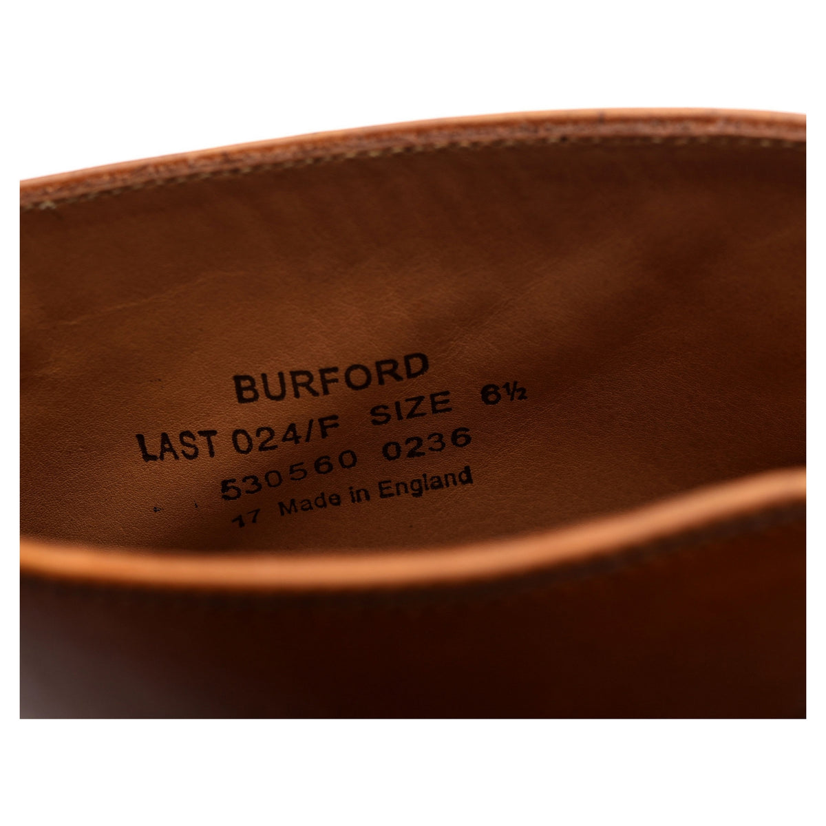 1880 &#39;Burford&#39; Tan Brown Leather Brogue Boots UK 6.5 F