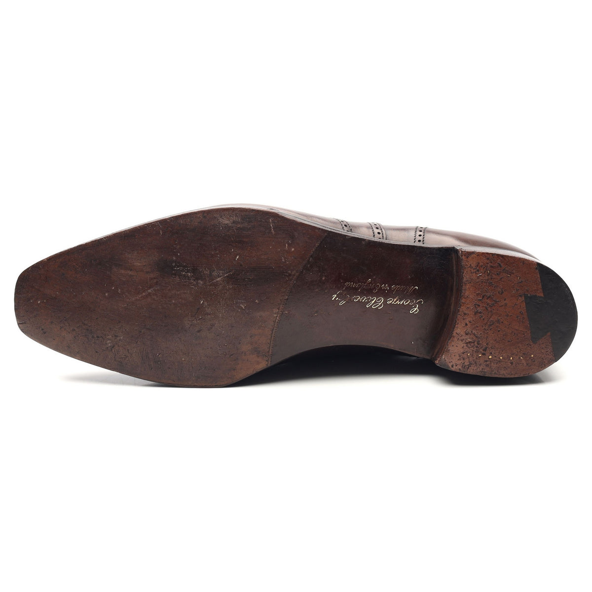 &#39;Winston&#39; Dark Brown Leather Lazyman Oxford Loafers UK 10 E