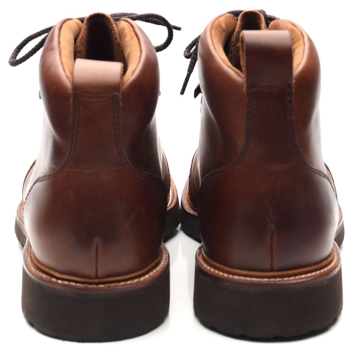 &#39;Glencoe&#39; Brown Leather Hiker Boots UK 11 F