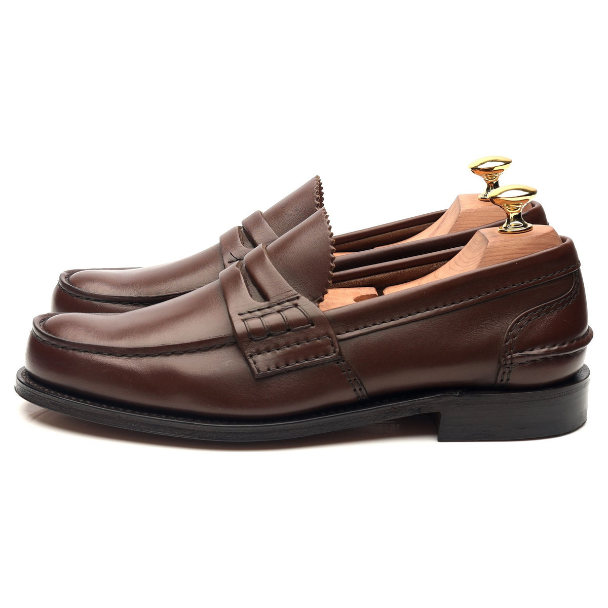 &#39;Pembrey&#39; Brown Leather Loafers UK 6 G