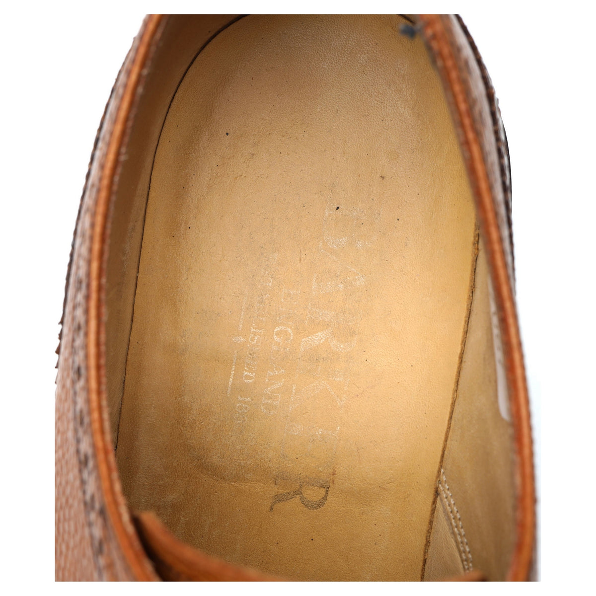 &#39;Kelmarsh&#39; Tan Brown Leather Derby Brogues UK 7 G