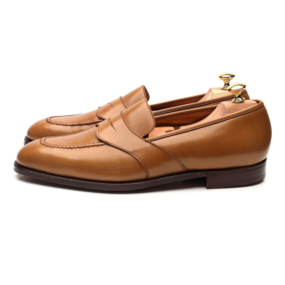 &#39;Taunton&#39; Tan Brown Leather Loafers UK 11 E