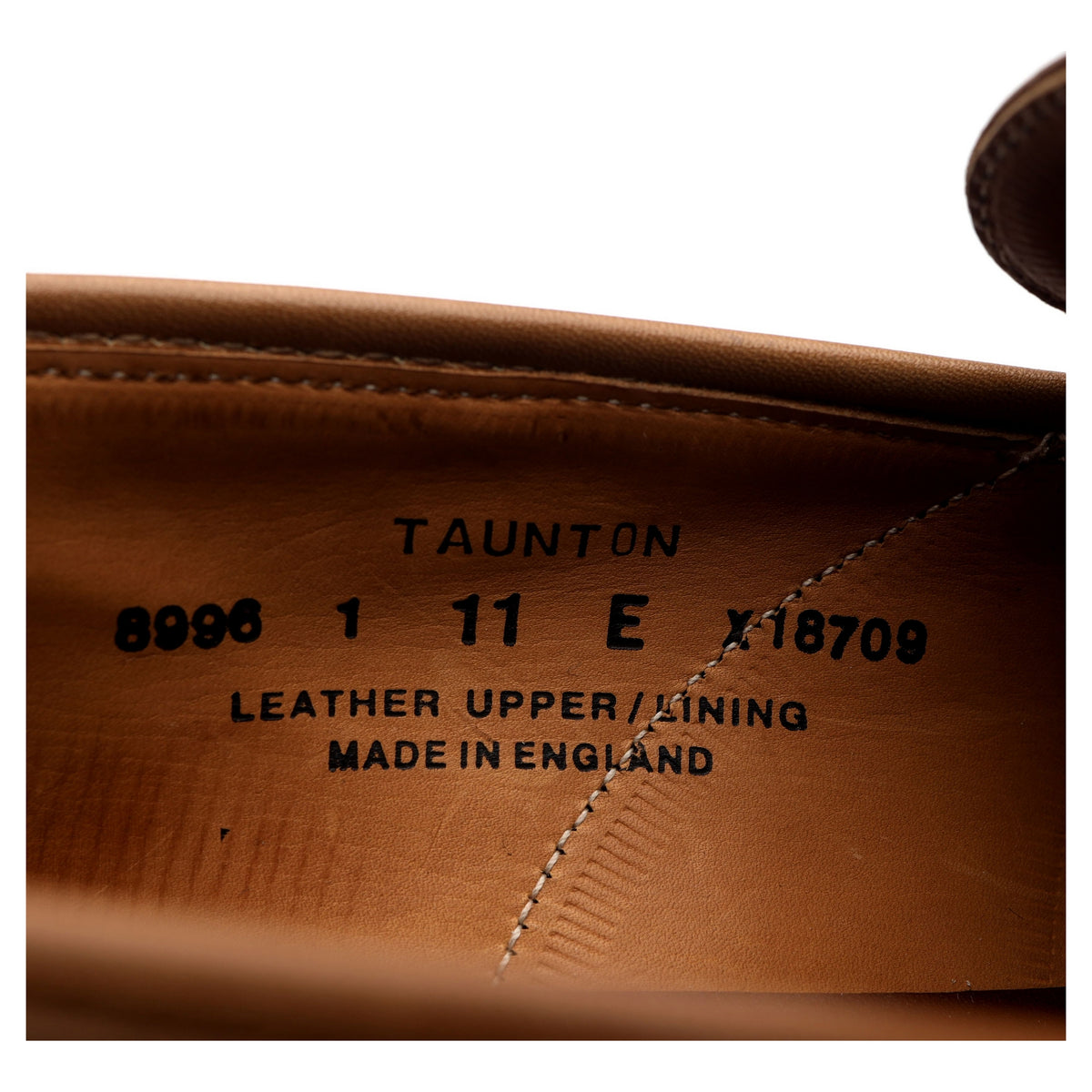 &#39;Taunton&#39; Tan Brown Leather Loafers UK 11 E