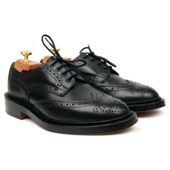 'Keswick' Black Leather Country Derby Brogues UK 7 - Abbot's Shoes