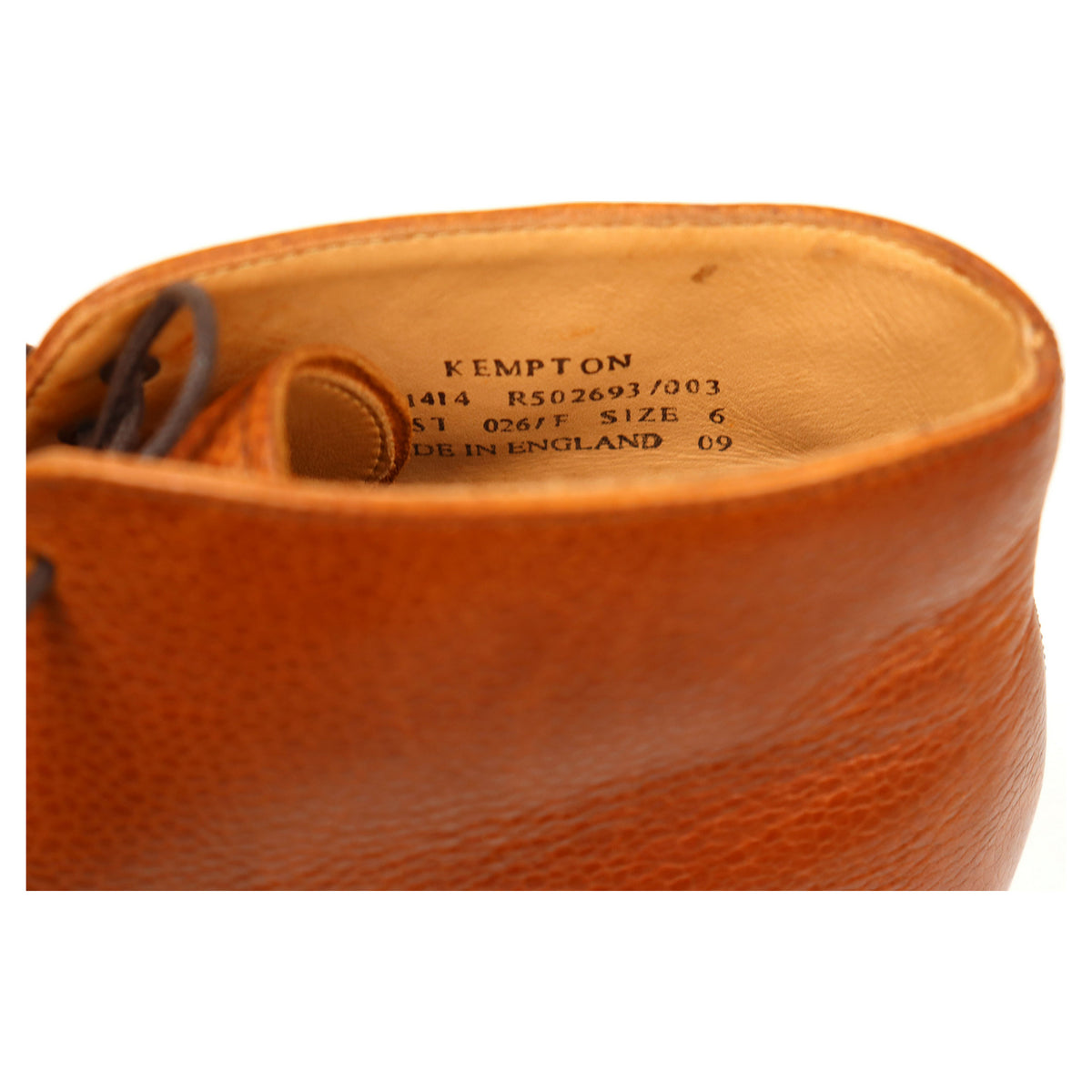 1880 &#39;Kempton&#39; Tan Brown Leather Chukka Boots UK 6 F