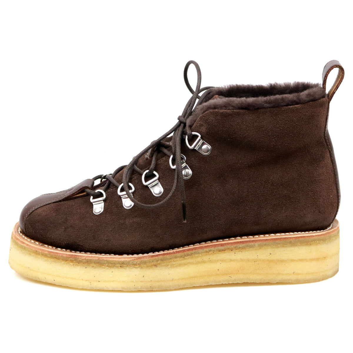 Women's 'Bridget' Brown Suede Hiker Boots UK Abbot's Shoes