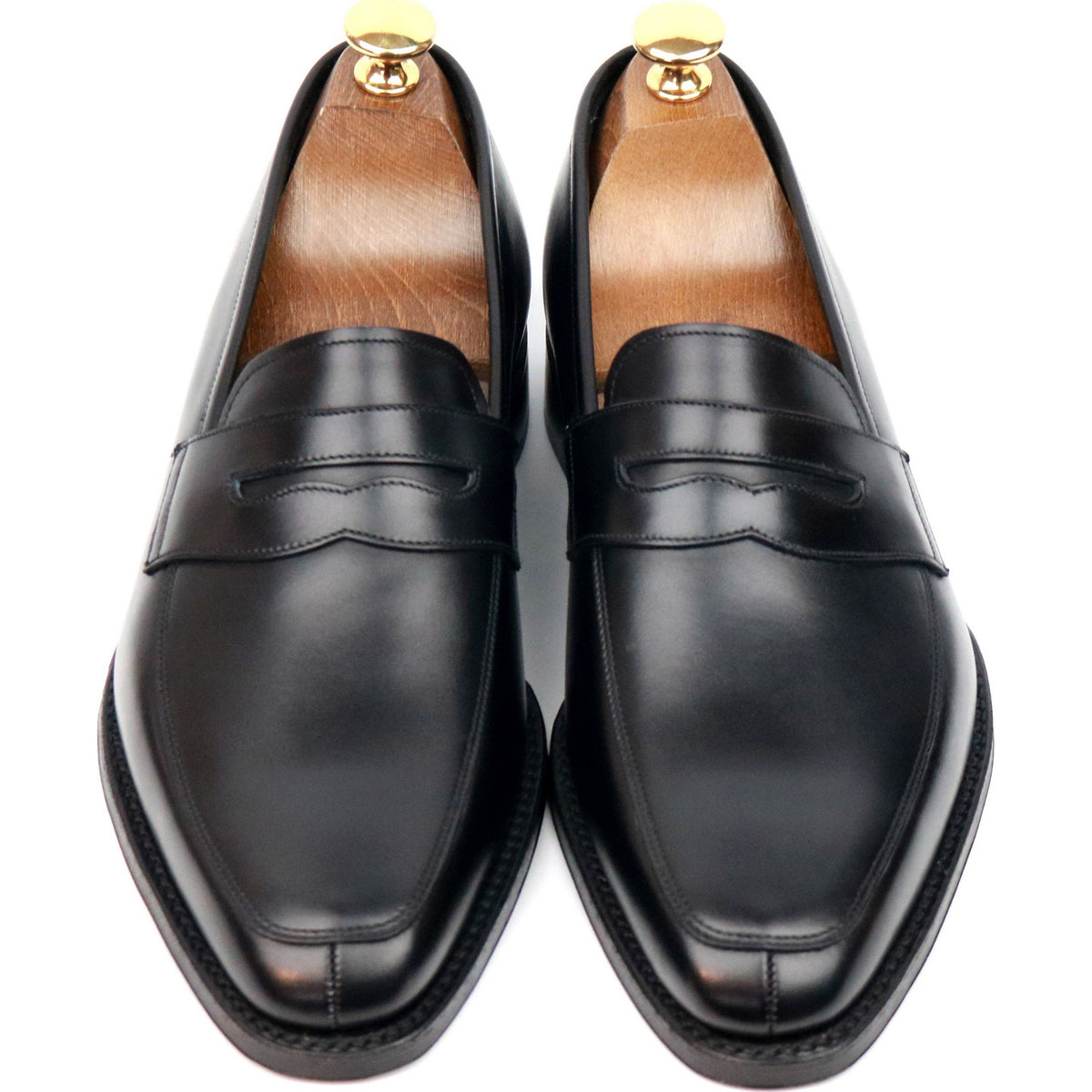1880 Legacy &#39;Leven&#39; Black Leather Loafers UK 6 F