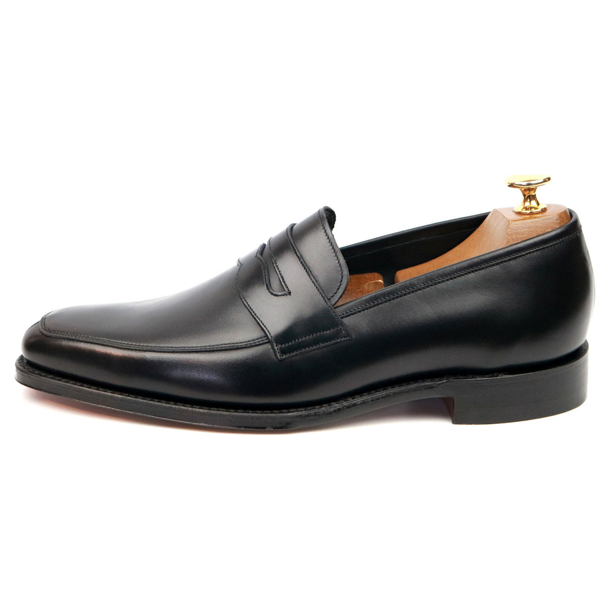 1880 Legacy &#39;Leven&#39; Black Leather Loafers UK 6 F