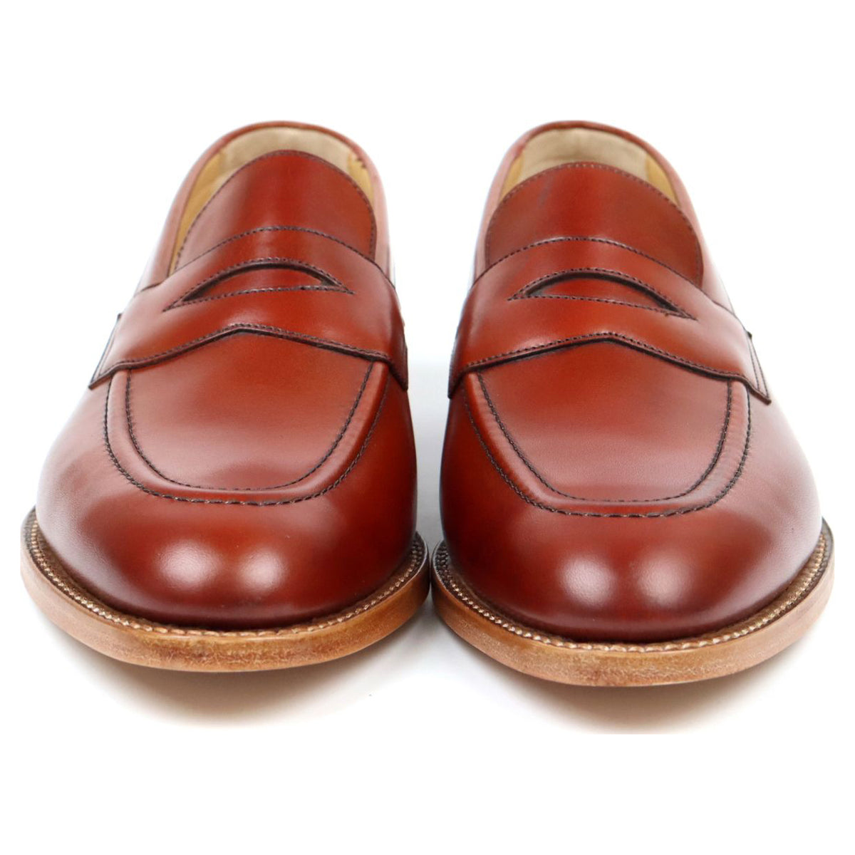 &#39;Harvard&#39; Tan Brown Leather Loafers UK 6.5 / UK 7